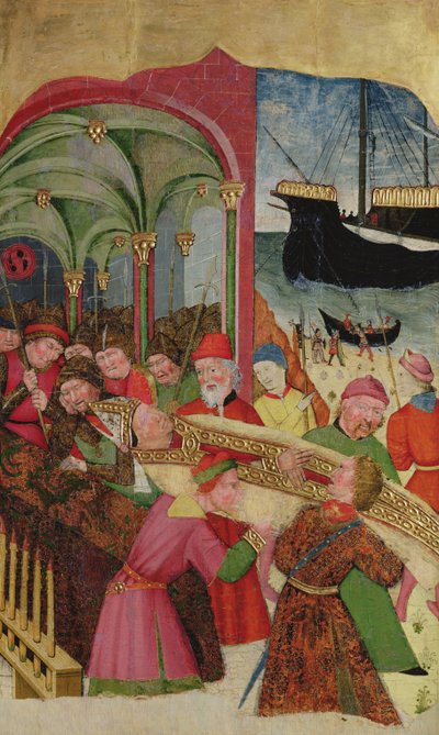 The Burial of a Bishop by Valencian School